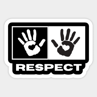 Two Hands Respect Sticker